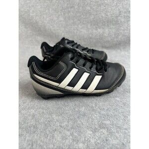 Adidas Boys Girls 12K Cleats Black and White 064 064715 5/19 Used